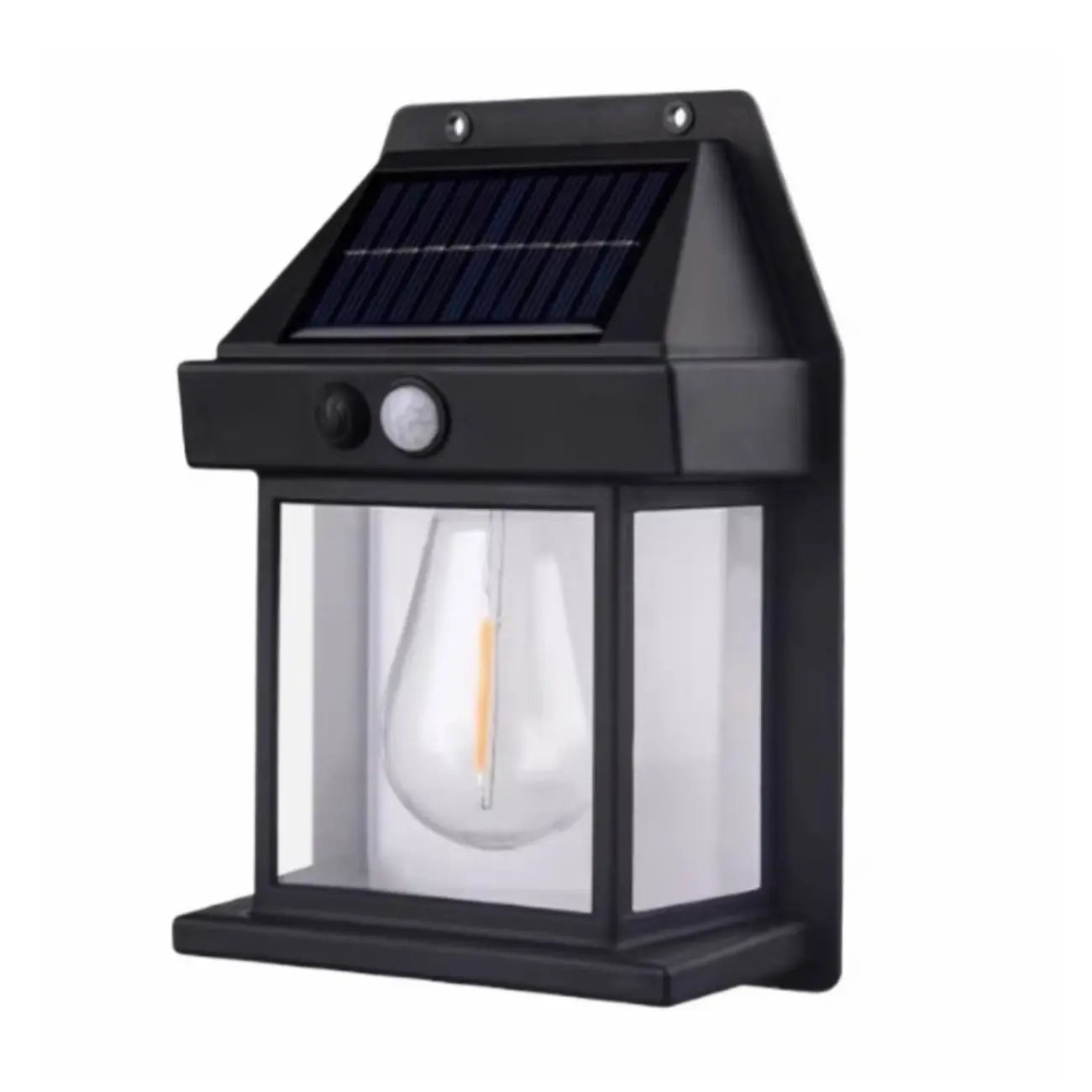 Modern Solar Metal Transparent Outdoor Wall Sconce