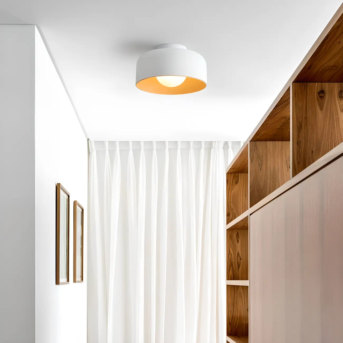 Modern Metal Jar-Shaped Semi Flush Ceiling Light