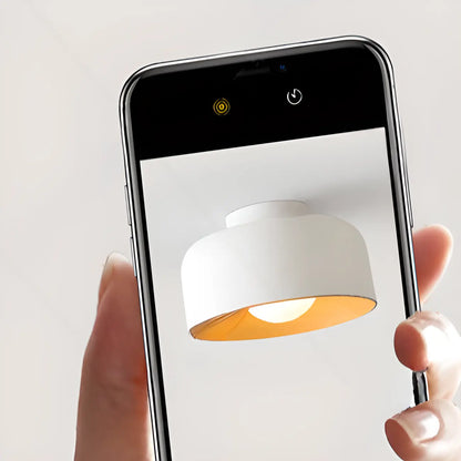 Modern Metal Jar-Shaped Semi Flush Ceiling Light