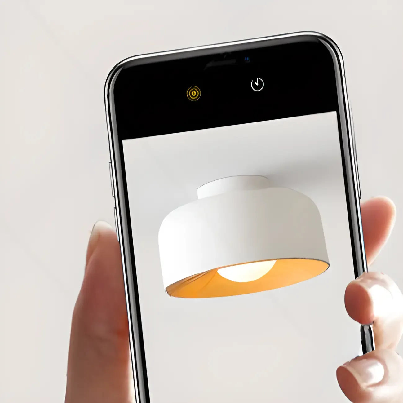 Modern Metal Jar-Shaped Semi Flush Ceiling Light