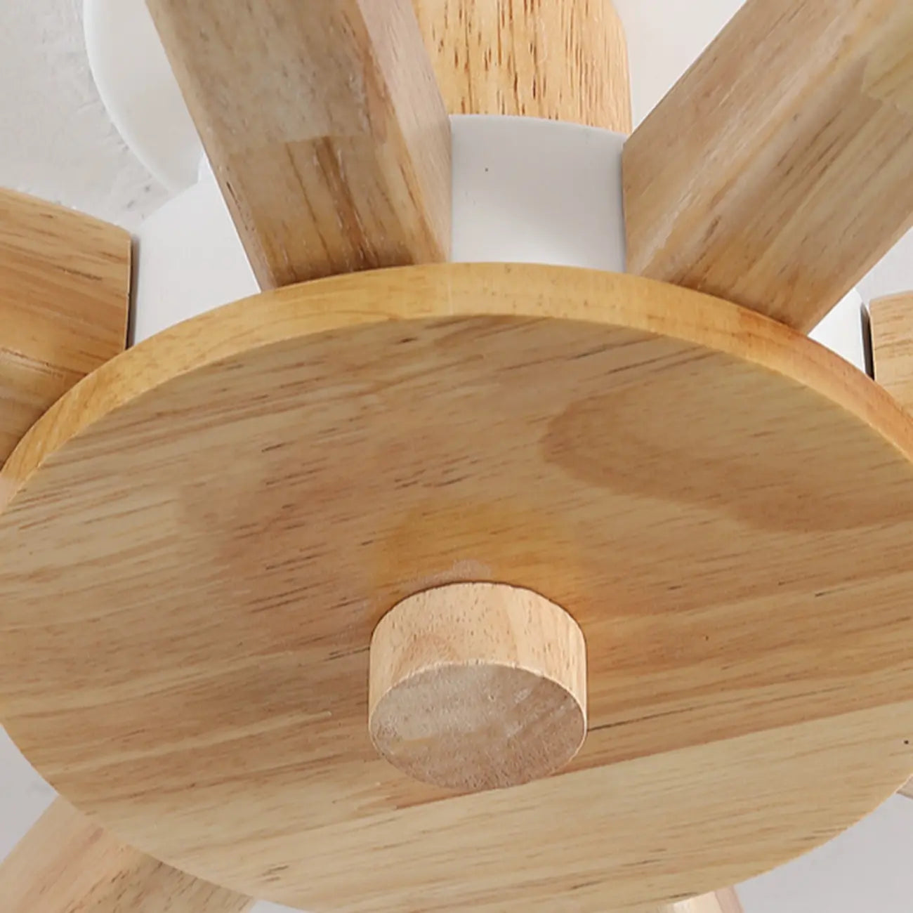 Cylinder Indoor Semi Flush Ceiling Light with Fabric Shade