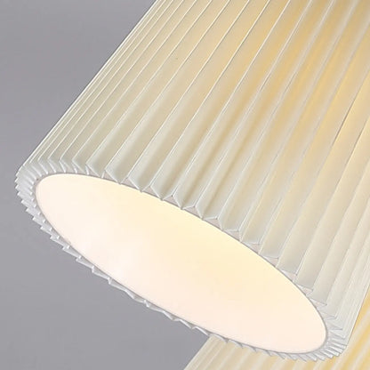 Cylinder Indoor Semi Flush Ceiling Light with Fabric Shade