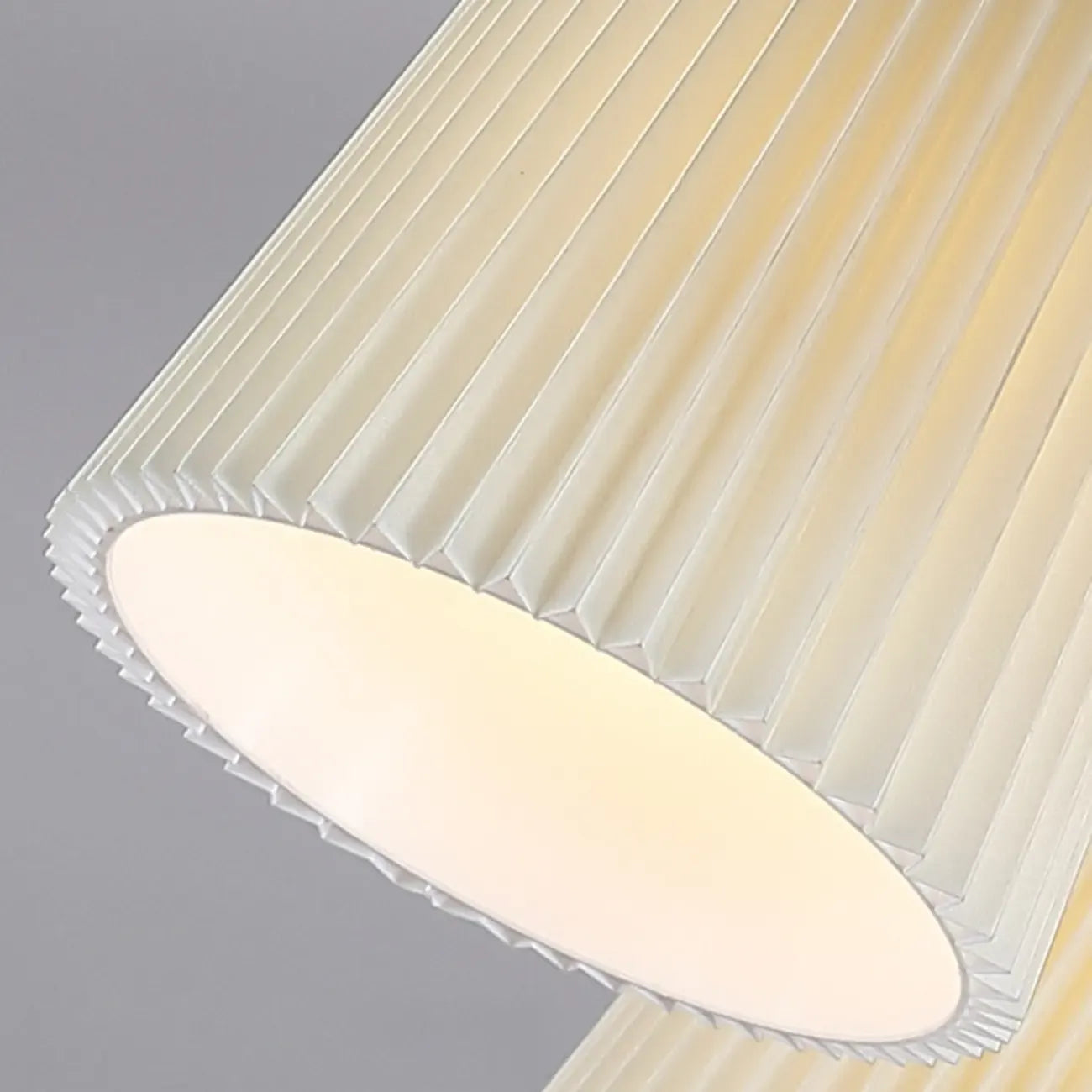 Cylinder Indoor Semi Flush Ceiling Light with Fabric Shade