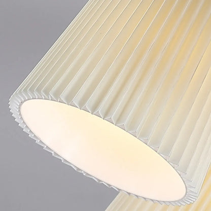 Cylinder Indoor Semi Flush Ceiling Light with Fabric Shade