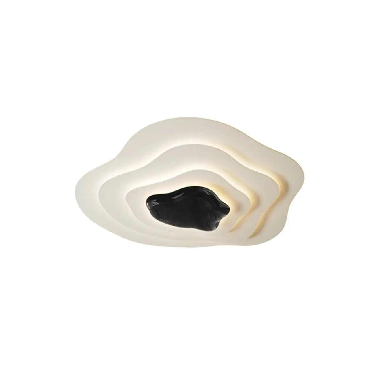 Modern Dimmable Tier Resin Flush Ceiling Light for Bedroom