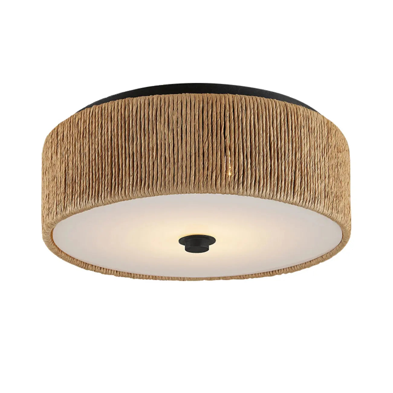 Oriental Cylinder Flush Mount Ceiling Light for Bedroom