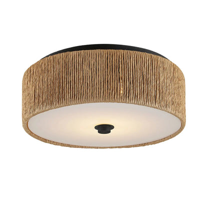 Oriental Cylinder Flush Mount Ceiling Light for Bedroom
