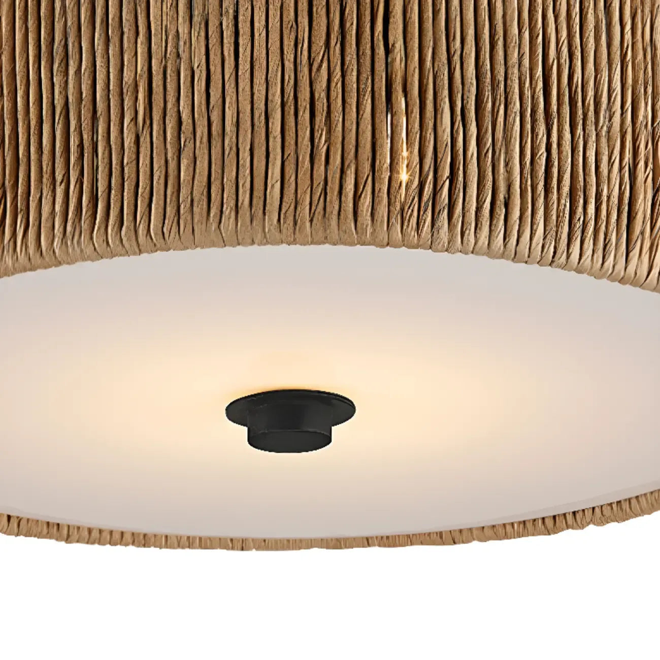 Oriental Cylinder Flush Mount Ceiling Light for Bedroom