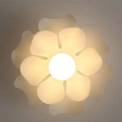 8 Elegant Floral Acrylic LED Ceiling Light for Indoor Use