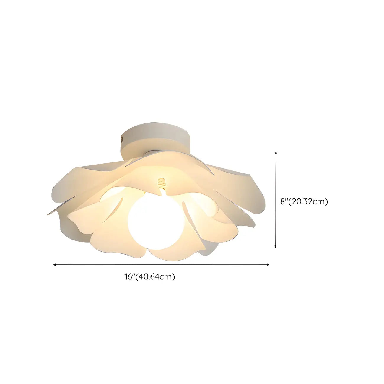 8 Elegant Floral Acrylic LED Ceiling Light for Indoor Use