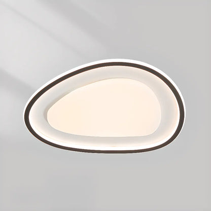 Modern Black-White Flush Ceiling Light with 3 Gear Dimming