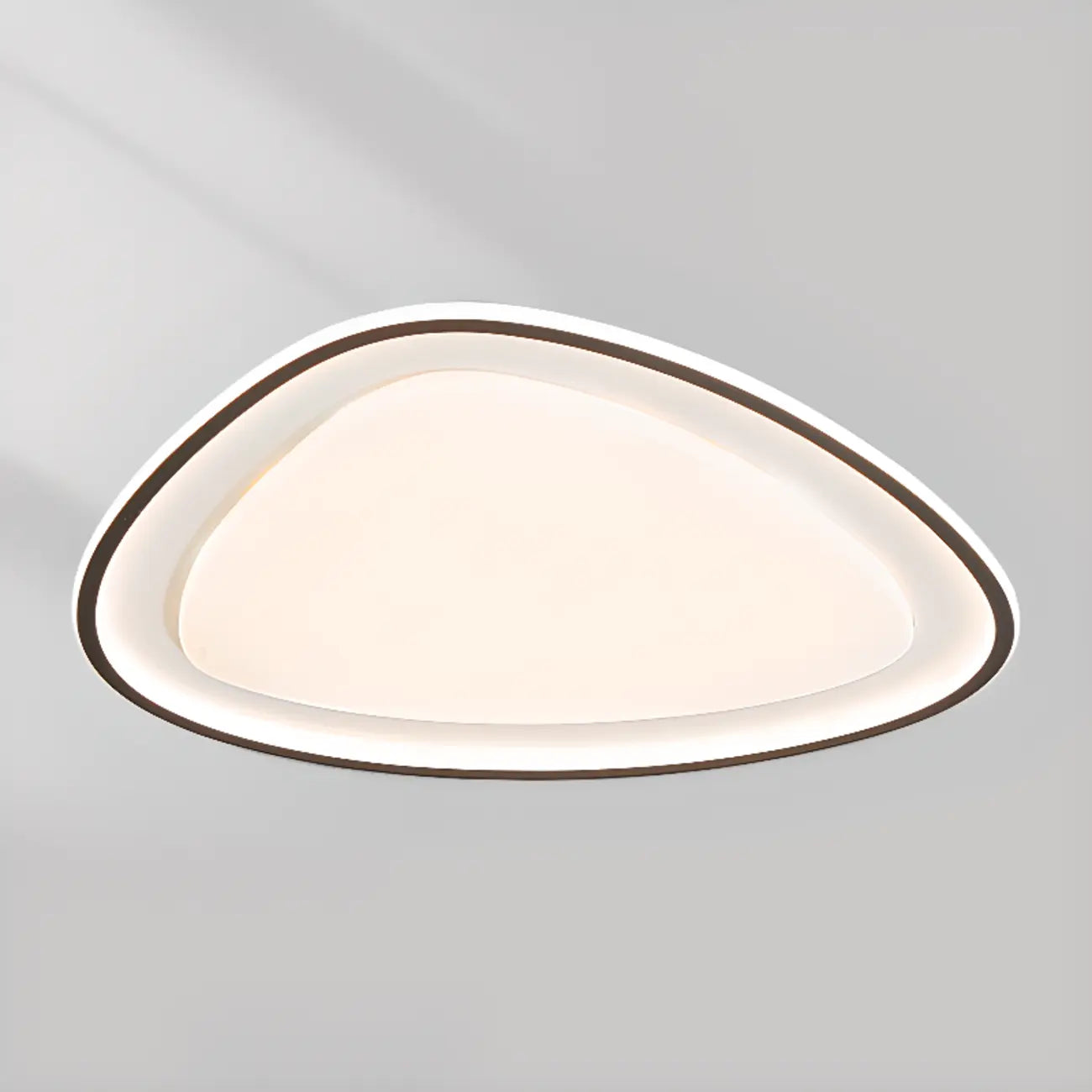 Modern Black-White Flush Ceiling Light with 3 Gear Dimming