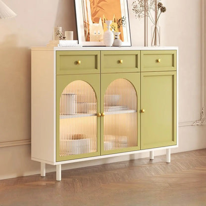 Scandinavian Wooden Kitchen Cabinet with Stone Counter Top