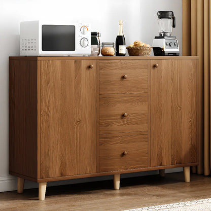 Retro Wooden Waterproof Storage Kitchen Cabinet for Home