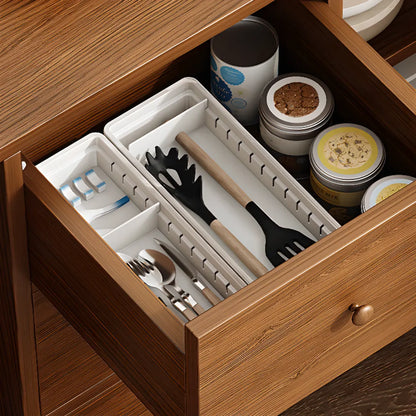 Retro Wooden Waterproof Storage Kitchen Cabinet for Home