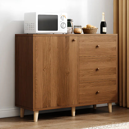 Retro Wooden Waterproof Storage Kitchen Cabinet for Home