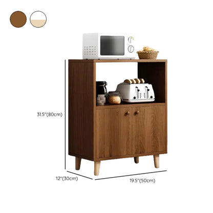 Retro Wooden Waterproof Storage Kitchen Cabinet for Home