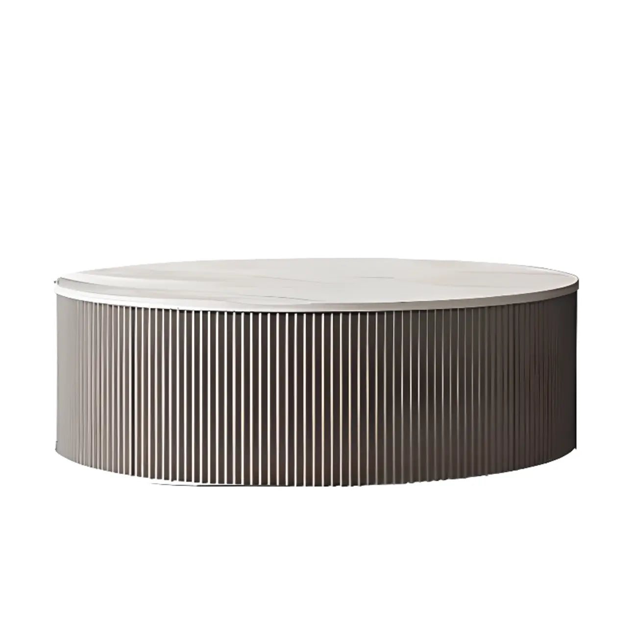 Modern Elegant Glass Round Nesting Coffee Table with 5 Sizes