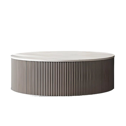 Modern Elegant Glass Round Nesting Coffee Table with 5 Sizes