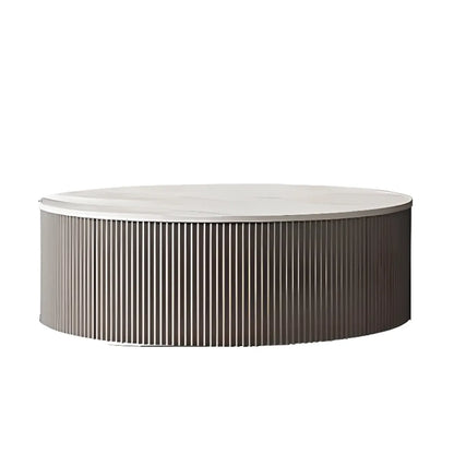 Modern Elegant Glass Round Nesting Coffee Table with 5 Sizes