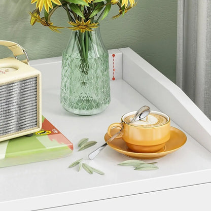 Modish Wooden Nightstand with Open Storage and Drawers