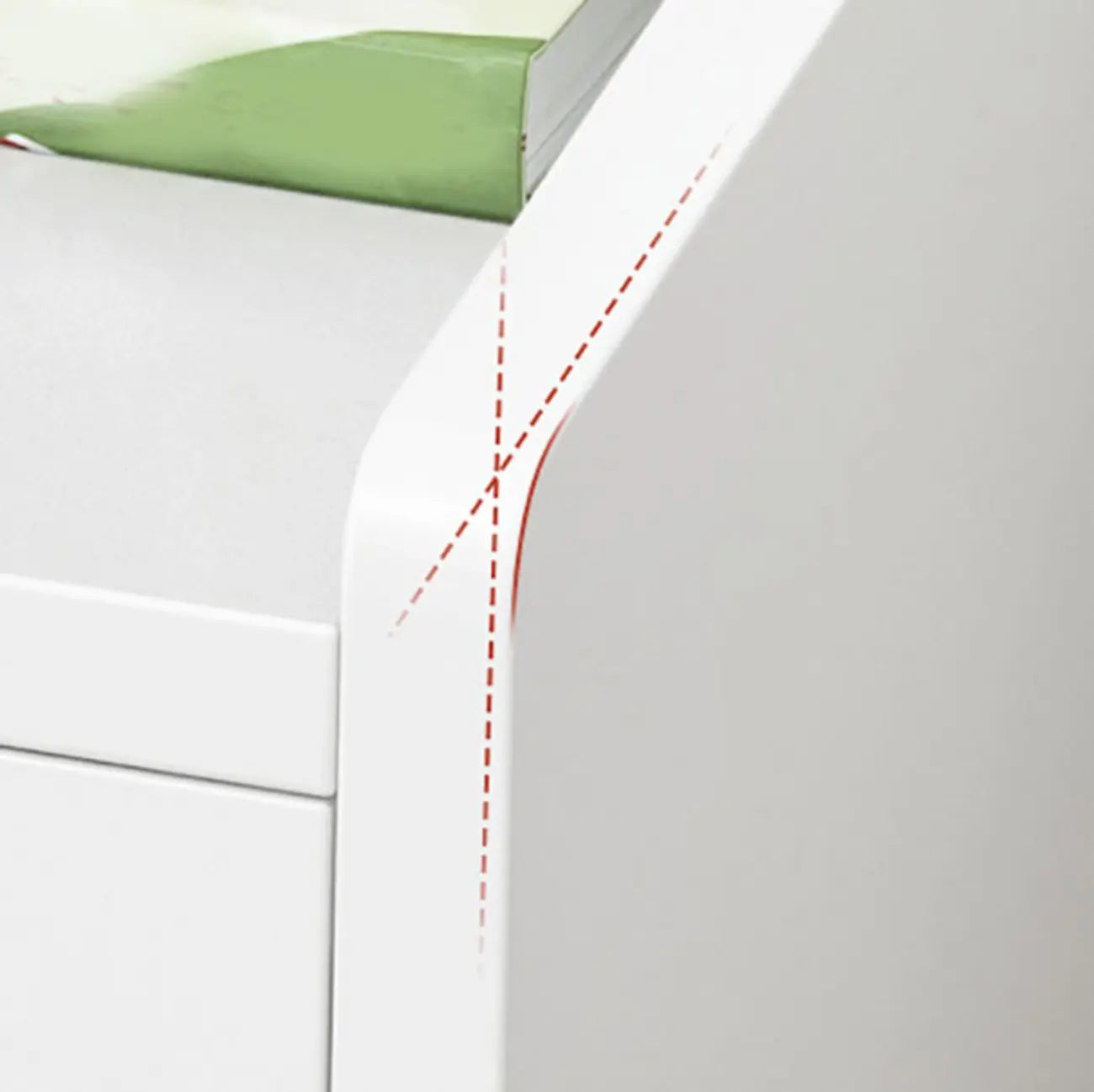 Modish Wooden Nightstand with Open Storage and Drawers