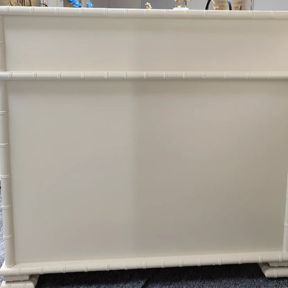 Elegant White Wood Hallway Shoe Cabinet with 4-Drawer