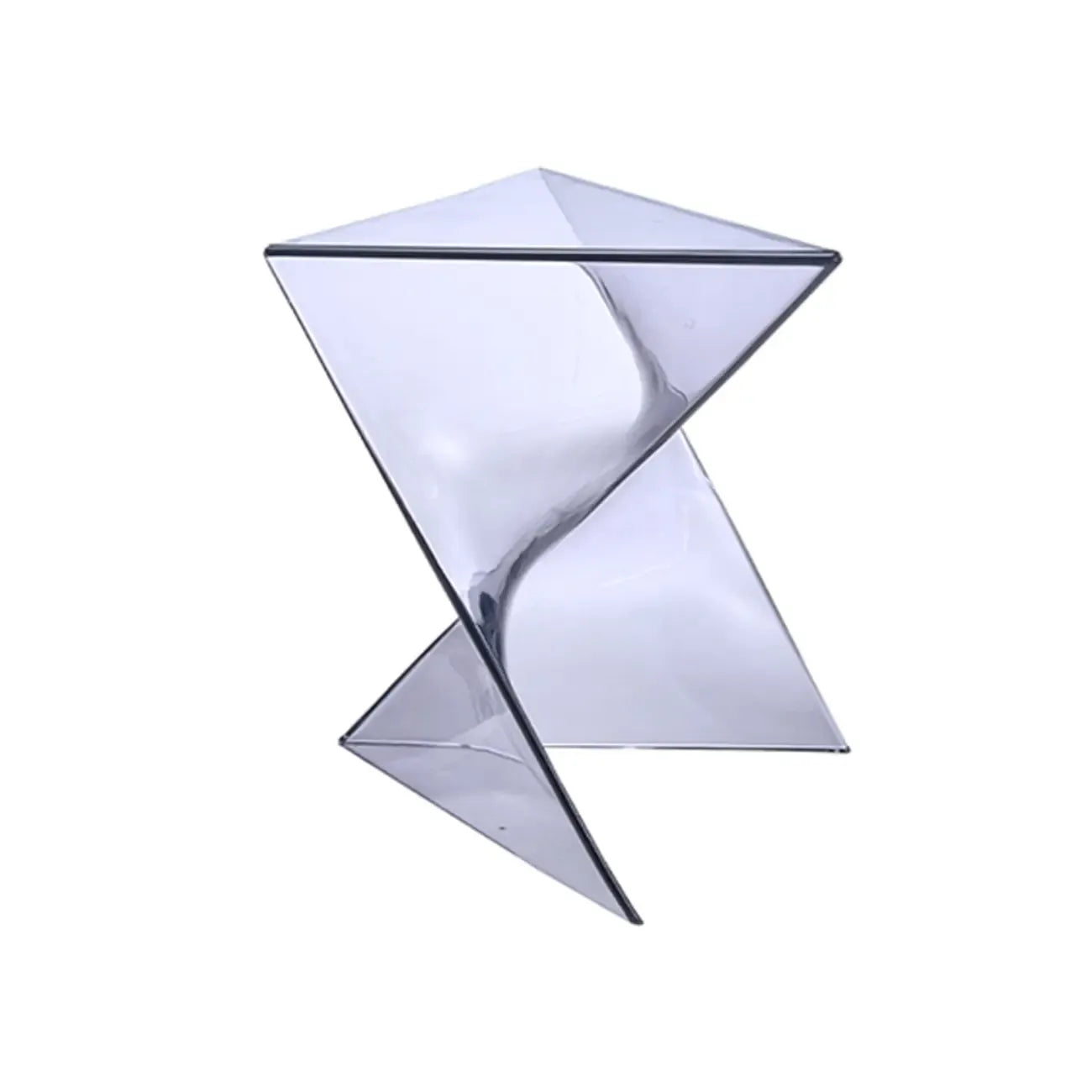 Unique Modern Clear Acrylic End Table for Living Room