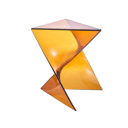Unique Modern Clear Acrylic End Table for Living Room