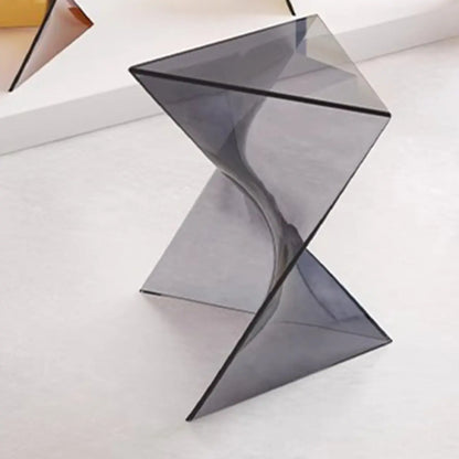 Unique Modern Clear Acrylic End Table for Living Room