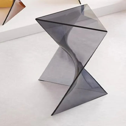 Unique Modern Clear Acrylic End Table for Living Room