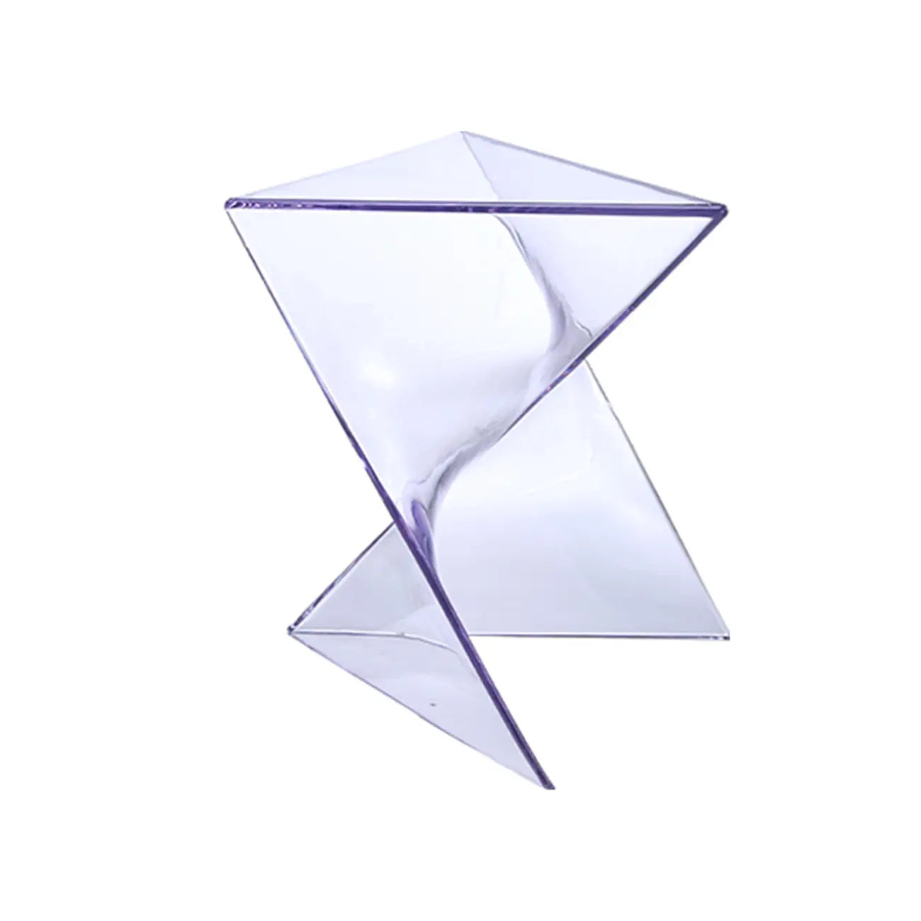 Unique Modern Clear Acrylic End Table for Living Room