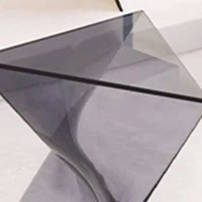Unique Modern Clear Acrylic End Table for Living Room