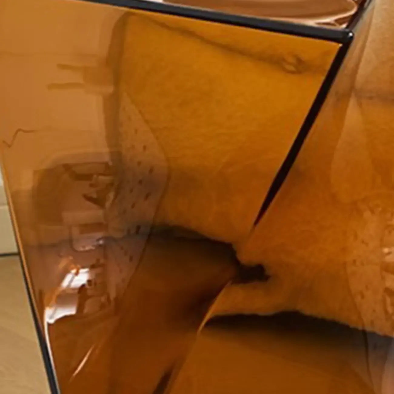 Unique Modern Clear Acrylic End Table for Living Room