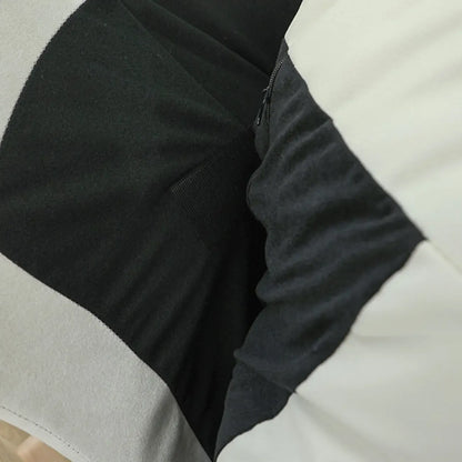 Natural Wood Upholstered Rocking Chair with Ottoman in White