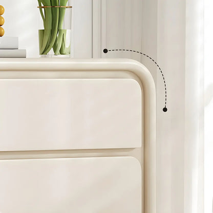 Contemporary Wooden Sideboard with Drawers in White/Black