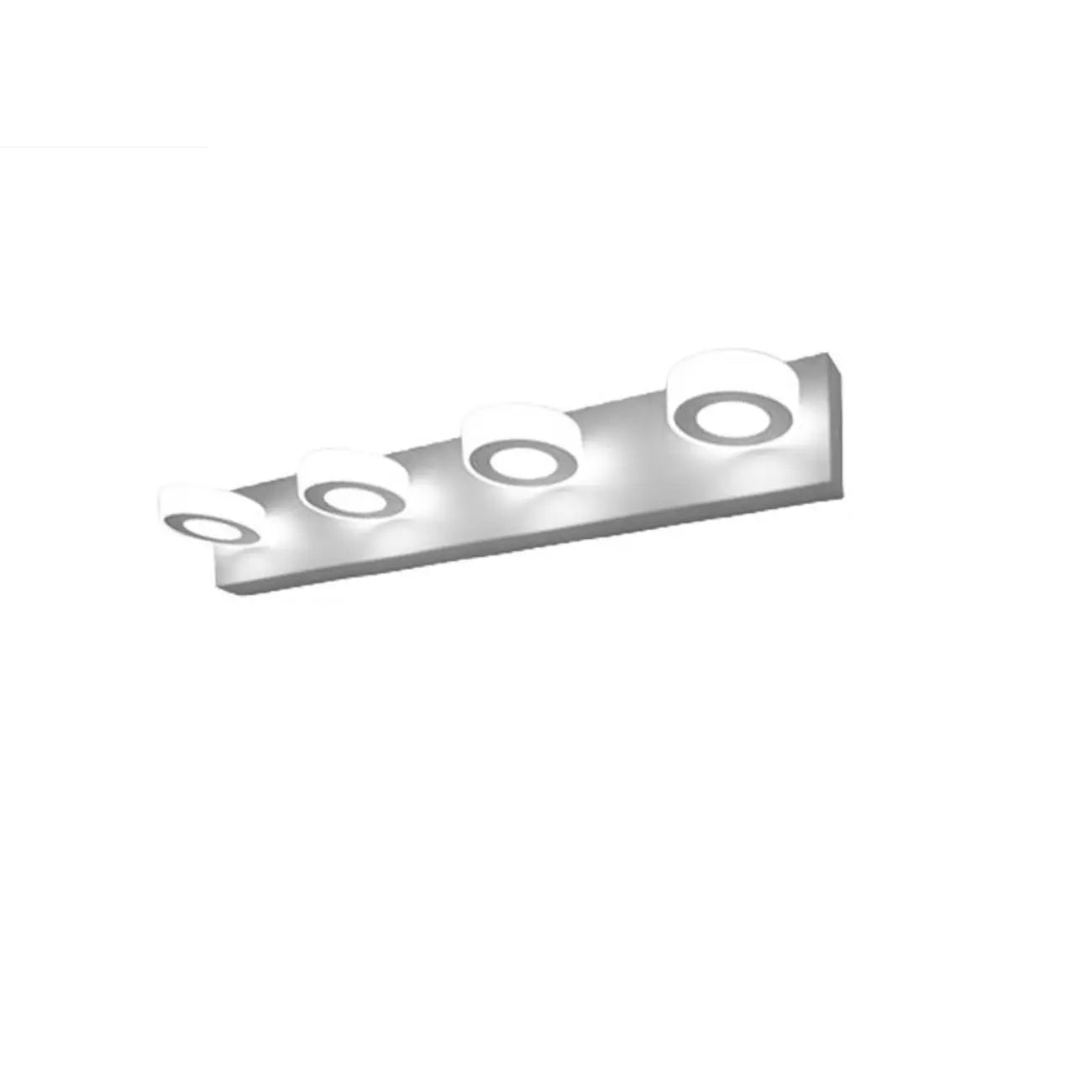 Modern 4 head Circular LED Vanity Light for Bathroom Mirror