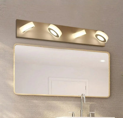 Modern 4 head Circular LED Vanity Light for Bathroom Mirror