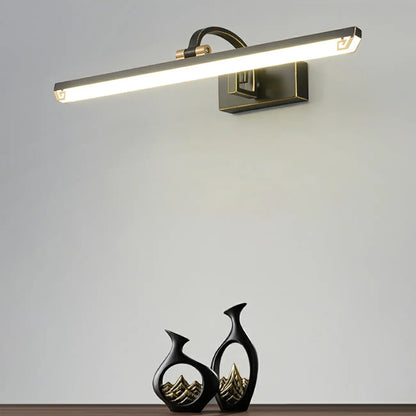 Arched Black Acrylic LED Vanity Light for Bathroom