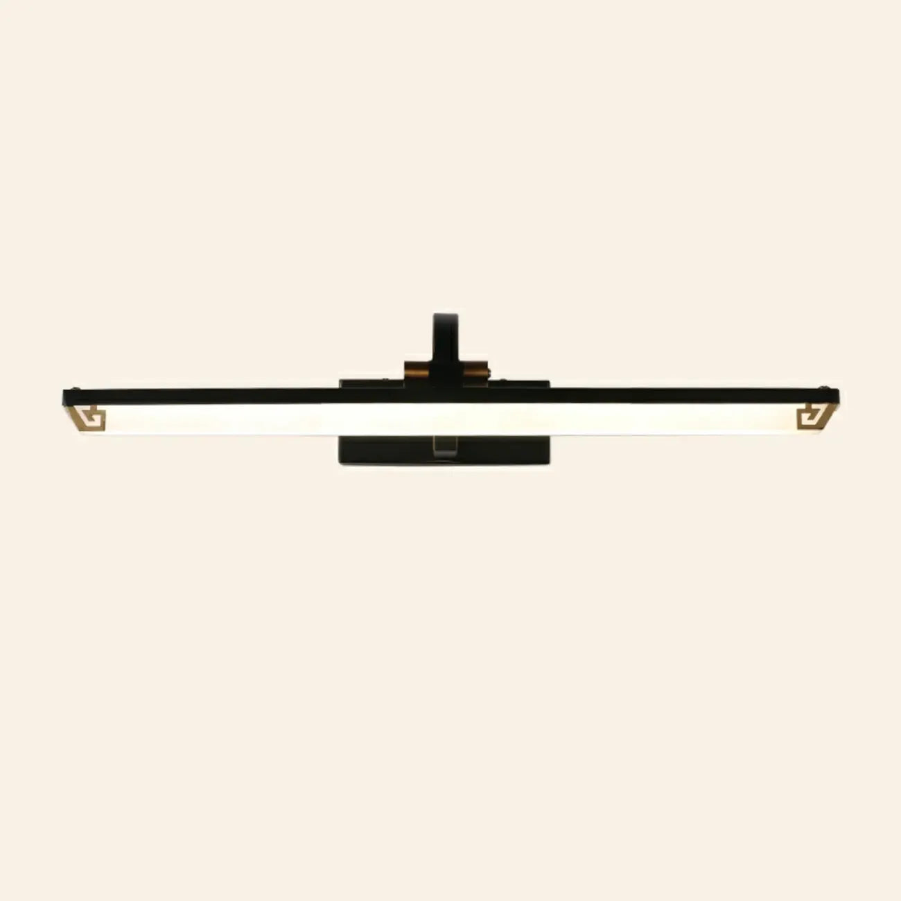 Arched Black Acrylic LED Vanity Light for Bathroom