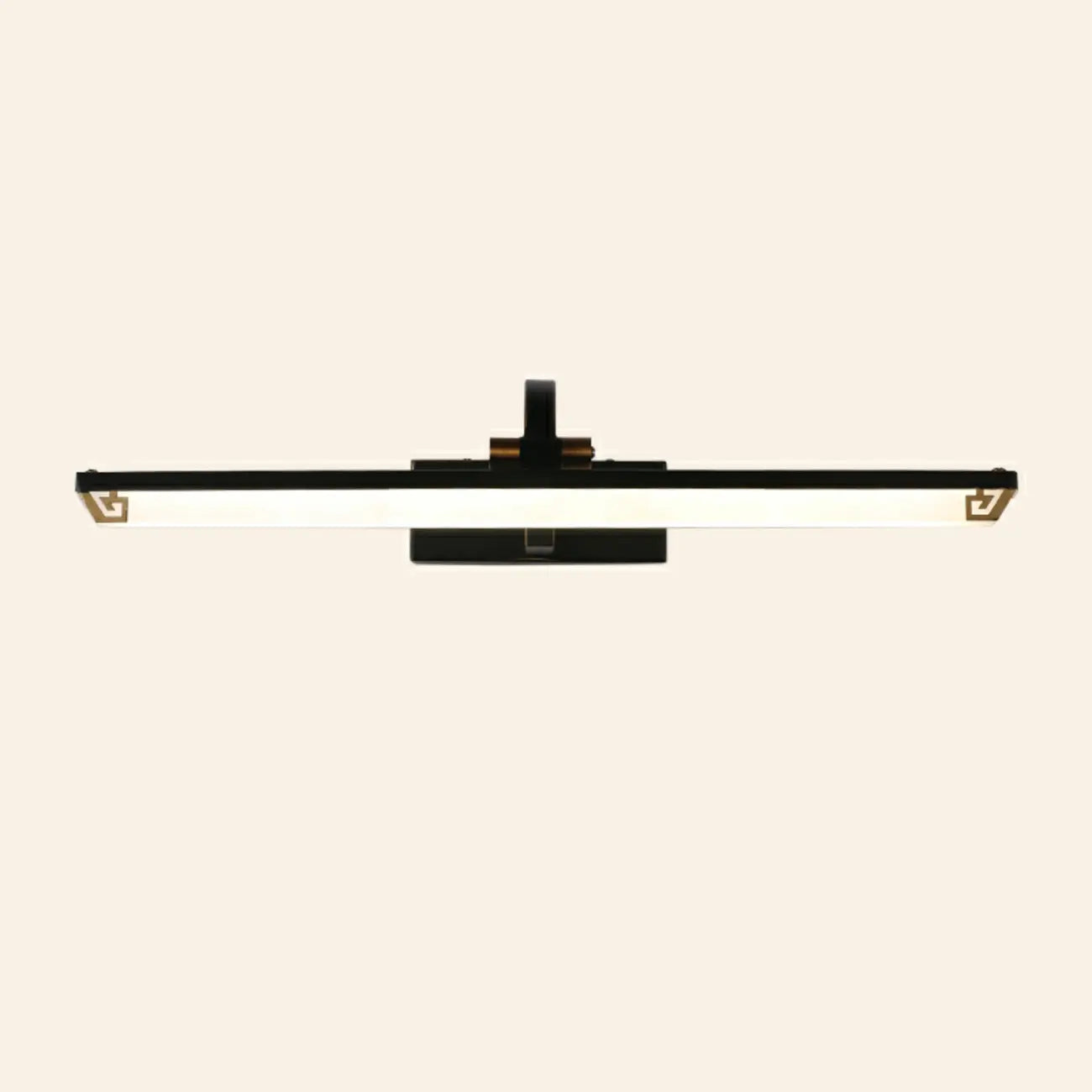 Arched Black Acrylic LED Vanity Light for Bathroom