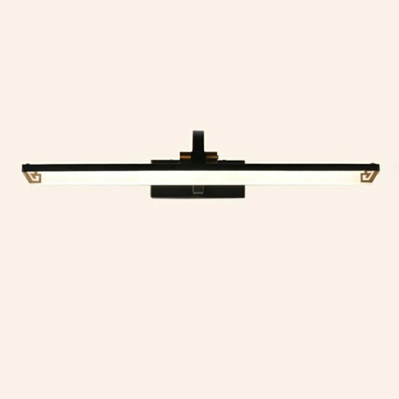 Arched Black Acrylic LED Vanity Light for Bathroom