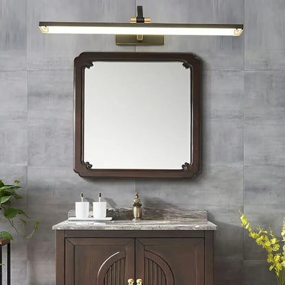 Arched Black Acrylic LED Vanity Light for Bathroom