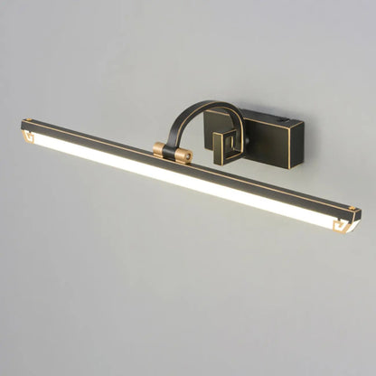 Arched Black Acrylic LED Vanity Light for Bathroom