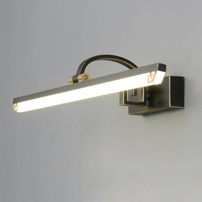 Arched Black Acrylic LED Vanity Light for Bathroom