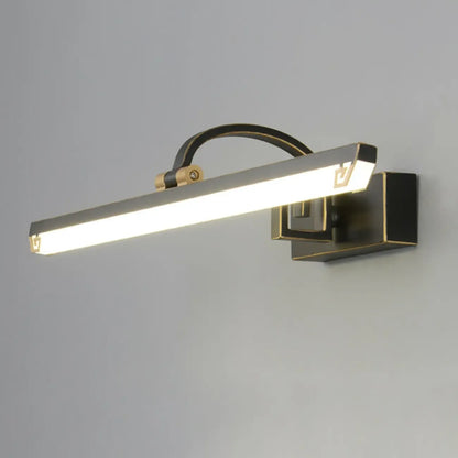 Arched Black Acrylic LED Vanity Light for Bathroom