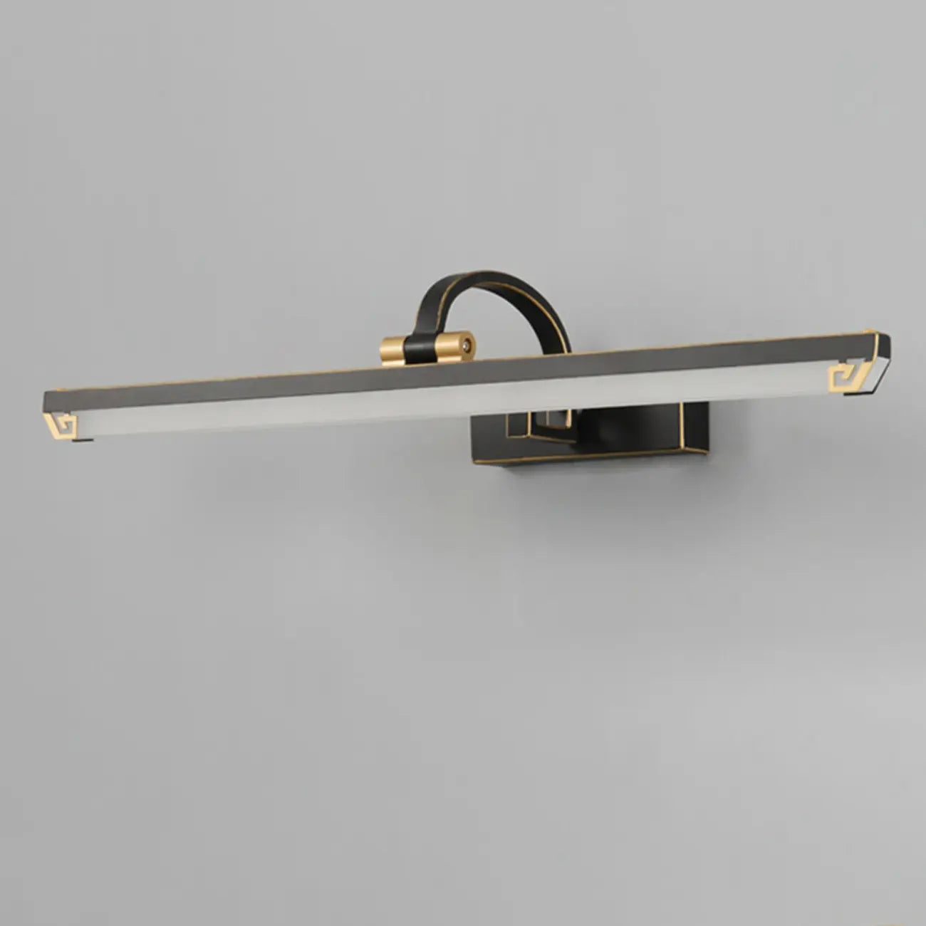 Arched Black Acrylic LED Vanity Light for Bathroom