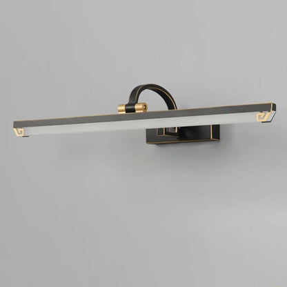 Arched Black Acrylic LED Vanity Light for Bathroom