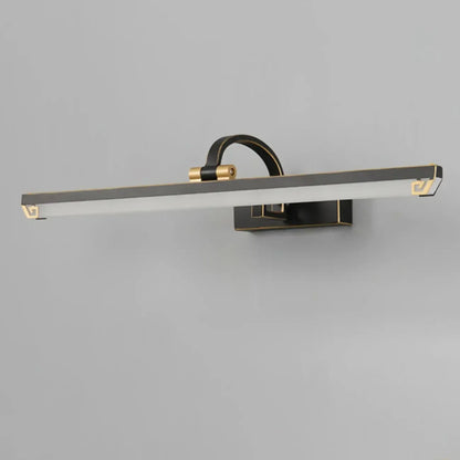 Arched Black Acrylic LED Vanity Light for Bathroom