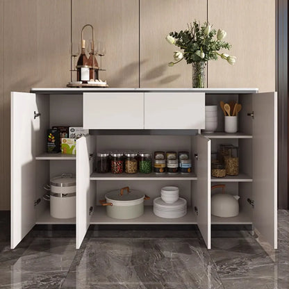 Modern Grey Sideboard with Sintered Stone Top